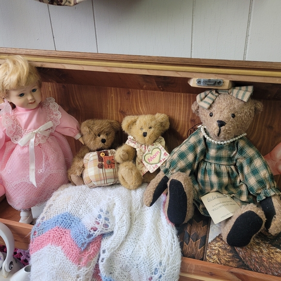 Vintage Willowhouse Plush Teddy Bear Bee Bee Bearette Cottagecore County - Picture 2 of 12